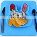 FDA Approved Rabbit Silicone Placemat for Kids Children Dinner Plate thumbnail-2