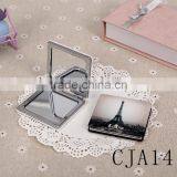 CJA14-OEM Makeup Pocket Plastic Hand Square Foldable Mirror thumbnail-2