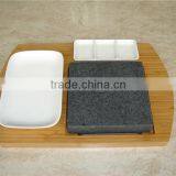 Newest Bamboo Rectangular Barbecue Mat With Groove