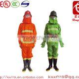 High Quality 100% Flame Retardant Fabric 97type Green Orange Firefighter Garment thumbnail-4