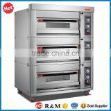 CE Industrial 3 Door Three Rack Stackable Bread Baking Ovens For Sale thumbnail-1