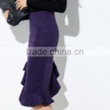 Backing Knitting Fishtail Skirt Occupation Dress Fashion Lady Bag Hip Skirt no Asymmetry thumbnail-3