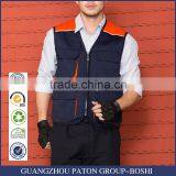 Custom Fashionable Work Vest For Mechanical Workshop