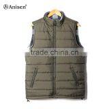 China Wholesale Flannel Reversible Warm Custom Men Vest thumbnail-3