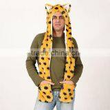 Animal Plush Hat With Pockets Long Scarf Gloves Paws thumbnail-1