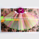 Christmas Girls Green Ballet Tutu Tulle Skirt for Both Sides to Wear Girls Tutu thumbnail-1