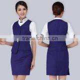 Custom Factory Price Autumn Season Manufacturer China Fashion Airline Stewardess Uniforms Wholesale thumbnail-2