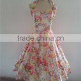 Vintage Style Print Floral Dress Design for Wedding Party Swing Dress Rockabilly Plus Size Dresses Dresses for Women Rockabilly thumbnail-1