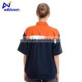 Cheap Work Navy Safety Led hi Vis T-shirt With Reflective Tape
