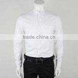 High Quality Wrinkle Free Mens White Dress Shirts With Rhombic thumbnail-1