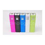 2600mah Travel Portable USB Phone Charger , Blue Lipstick Charger