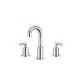 Fancy Chrome Finish Two Handle Bathtub Faucet Cold and Hot Water Mixer thumbnail-1