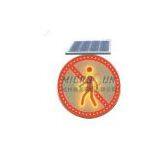 Solar No Pedestrain Crossing Signs