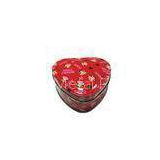 Heart Shaped Chocolate Tin Box Tinplate Containers For Food Packaging