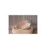 Wicker Rattan Storage Baskets thumbnail-1