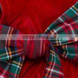 2017 Summer New High-quality Cotton Short-sleeved Red Bow Tie Baby Set, Roomper Dress+headband From 1 to 2 Years Old thumbnail-4