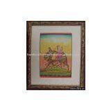 Raja Rani Doing Camel Safari in Desert, Paper Paintings thumbnail-1