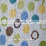 100% organic cotton flannel print fabric for baby gaements