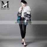 2016 Top Grade Elegant Luxury Winter Warm Real Fox Fur Coat Jacket thumbnail-6