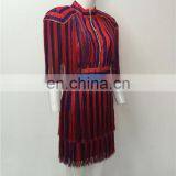 2017 Summer Female Clothing Wholesale Short Sleeve Red Tassels Casual Dresses thumbnail-2