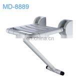 anti-slip nylon compund stainless steel fold-up shower seat