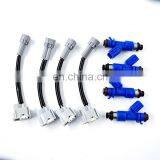 4x New RDX 410cc Fuel Injectors W/Plug & Play Adapters for Honda