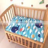 Tex-cel OEM 100% Cotton Jersey Fabric Printing Waterproof Crib Fitted Baby Bed Sheet thumbnail-4