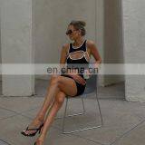 Women Summer Dresses Sexy Mini Front Hollow Out Bodycon Dress thumbnail-5