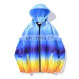 LAITE H2027 Amazon Hot Sales Custom Vinylon Unisex Hoodie Zipper-up Patchwork Men's Hoodies thumbnail-3