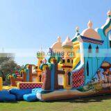 Aladdin Themed Inflatable Dry Bouncer Jumping Castle Slide For Children thumbnail-2
