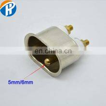 Electric Heating Heater Aluminium Alloy Plug Socket Pin 6mm 5mm Hole thumbnail-5