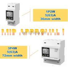 Din Rail 3 Phase RS485 LCD Digital Display Smart Electricity Energy Meter thumbnail-4
