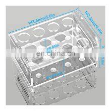 12 Holes Clear Acrylic Test Tube Holder thumbnail-3