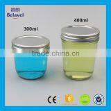 400ml 300ml Wide Mouth Glass Caviar Jar Stocked Glass Storage Jar With Lid thumbnail-1