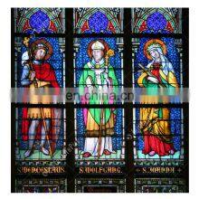 Stained Glass Supplier Wholesale Price Custom Vintage Church Window Decorative Glass Colored Art Glass Sheets For Door thumbnail-1