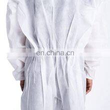 Cheap Disposable Polypropylene Chemical Suit Hooded Coverall for Industry and Clean Room thumbnail-4