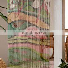 Handmade Organic Bamboo Beaded Door Curtain New Style Beaded Painted Door Curtain Wholesale thumbnail-3