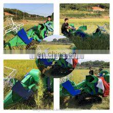 Large Output Capacity Portable Engine Combine Rice Mini Harvester Machine thumbnail-5