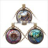30mm Steampunk Necklace Retrospective Bronze Pendants Cheap Price thumbnail-1