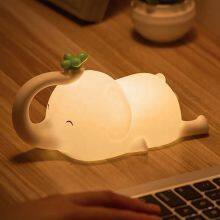 High Quality Newest Design Hanging Small Led Night Light Flying Elephant Pat Lamp Cute Silicone Night Light for Kids Room thumbnail-3