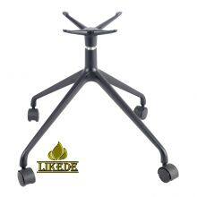 Black Aluminum Pitched Outdoor Swivel Chair Base