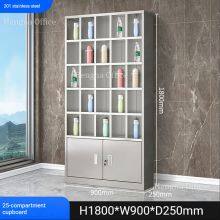 Heavy Duty Stainless Steel Water Bottle Organizer With Lockable Doors - Industrial Grade Storage Solution thumbnail-4