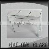 European Elegant Bathroom Mirrored Furniture, Large Oval Bathroom Mirror in Silver Design thumbnail-1