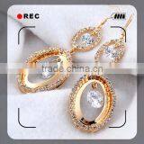 Alloy Jewelry Copper Brass Plating Gold Silver Fashion Earring Designs New Model Earrings thumbnail-1