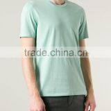 Plain Light Blue O-neck Men T-shirt Custom Wholesale thumbnail-2
