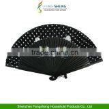 Cat Hand Fan Chinese Japanese Folding Bamboo Flower Wooden Handfan thumbnail-4