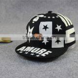 Wholesale 2016 Popular 6 Panel Star Printed Flat Brim Kids Cap thumbnail-2