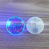 ABS Plastic Flashing LED Lights Music Sound Badge thumbnail-2