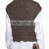 Women Cashmere Turtle Neck Short Sleeve Sweater thumbnail-3