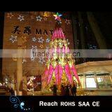 Best Selling Products Motif Christmas Tree Tower Frame Giant Christmas Tree Outdoor Commerical Display With Ball Ornaments thumbnail-1